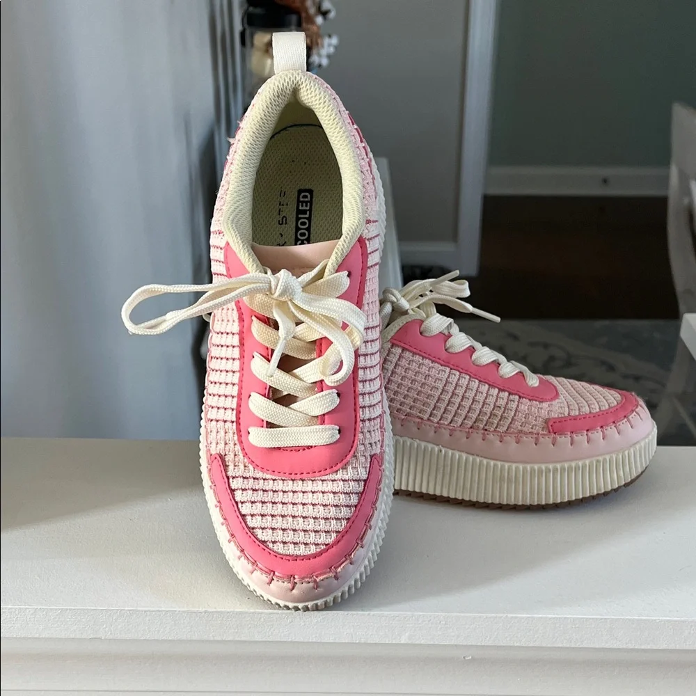 LUCKY STEP Air Cooled Pink Sneakers size 7 - Picture 6 of 13